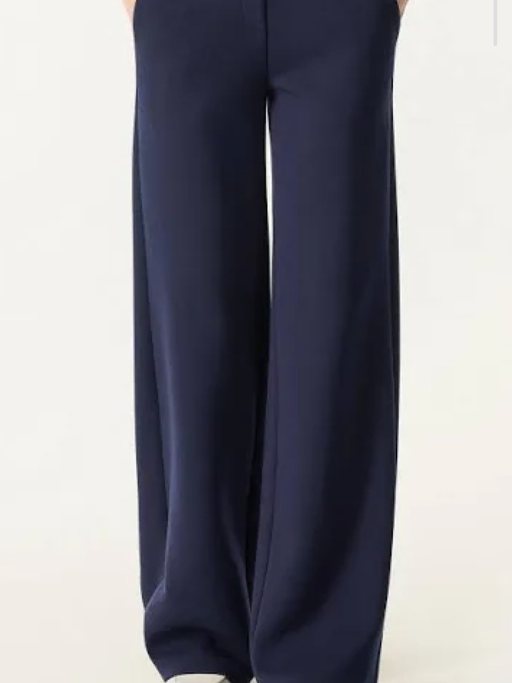 Briggs New York Wide-Leg Navy Soft FlowyTrousers 32"x 31